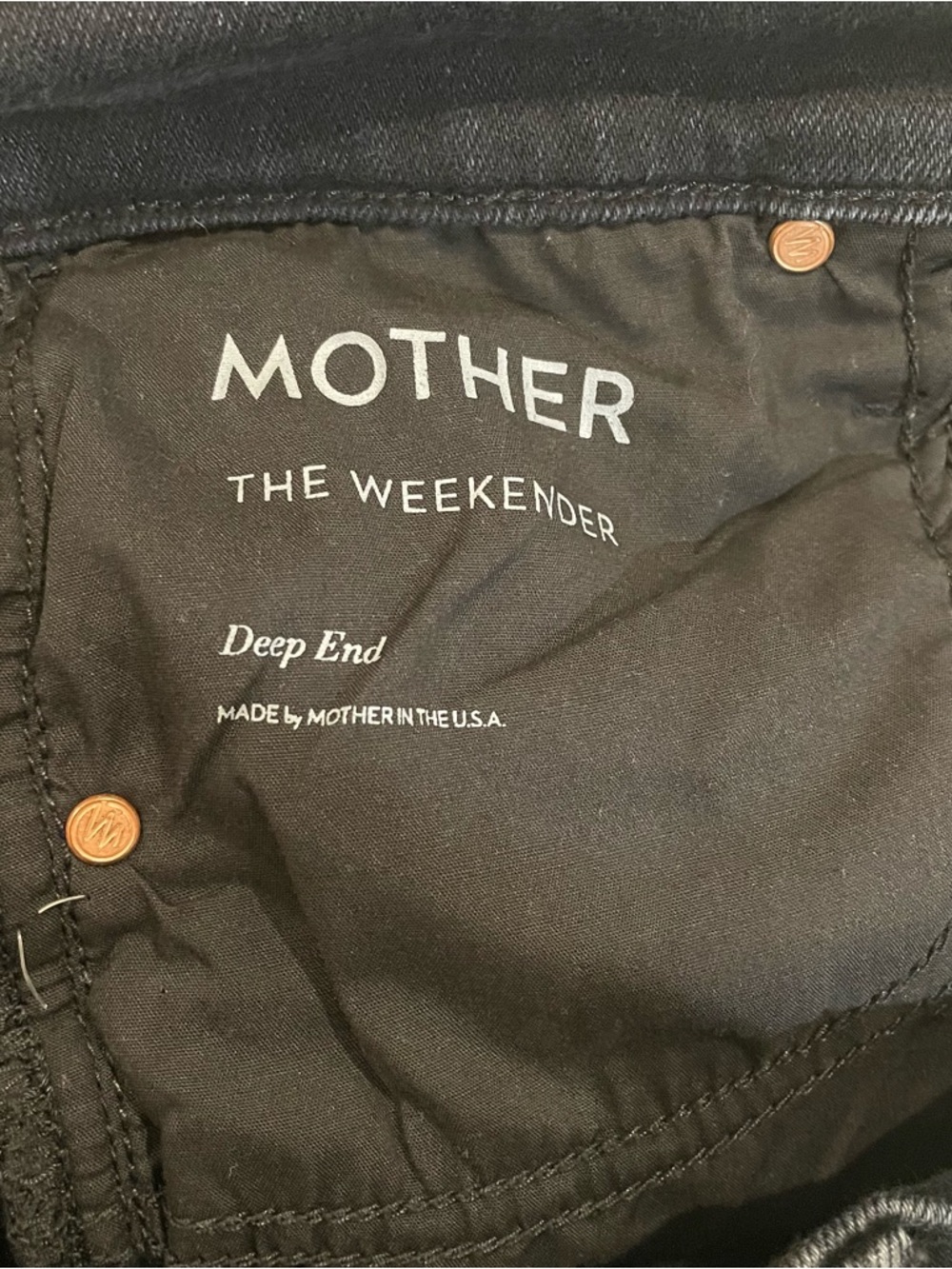 MOTHER The Weekender Mid Rise Flare Jeans 1585-965 in Deep End - Size 28 - Picture 9 of 10